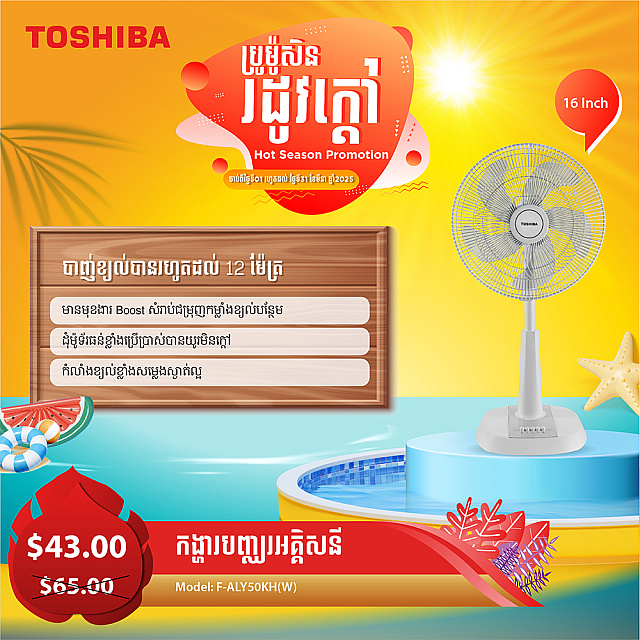 Toshiba Electric Fan 16 inch